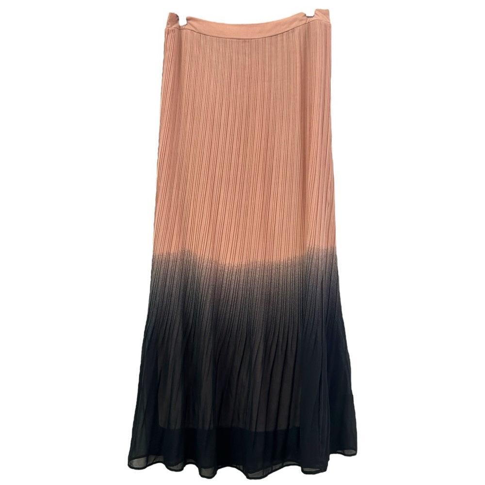 Mark Women’s Pink and‎ Black Ombre Pleated Maxi Skirt  Sz L